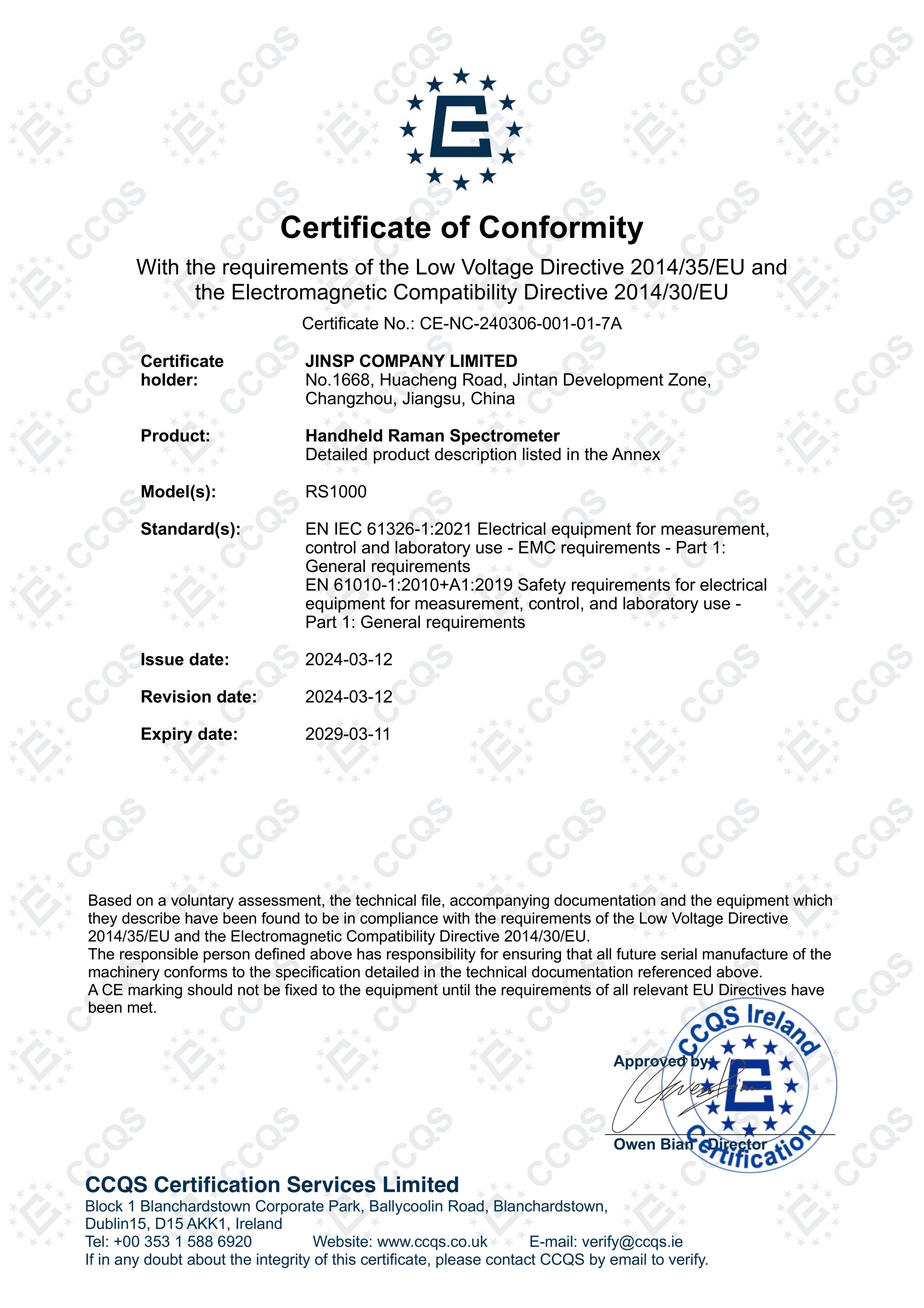 CE-NC-240306-001-01-7A JINSP issued_00(1)